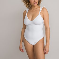 Bañador de bailarina de 1 pieza con detalle de volantes LA REDOUTE COLLECTIONS image