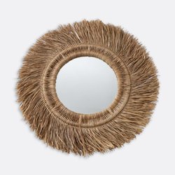 Espelho redondo em rotim e sisal, Ø100 cm, Loully LA REDOUTE INTERIEURS image