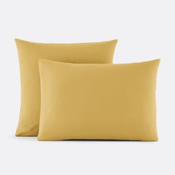 Taie d'oreiller unie en percale de coton, 80 fils, Scenario LA REDOUTE INTERIEURS image