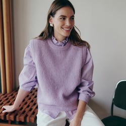 Pull sans manches, col rond, en alpaga mélangé, Signature ANETTE LA REDOUTE COLLECTIONS image