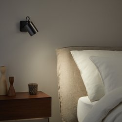 Applique spot orientable graphite, Girevole AM.PM image