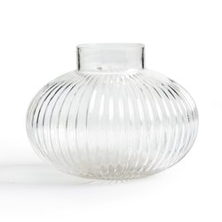 Vase rond en verre strié H15 cm, Afa LA REDOUTE INTERIEURS image