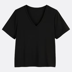 T-shirt col v manches courtes LA REDOUTE COLLECTIONS image