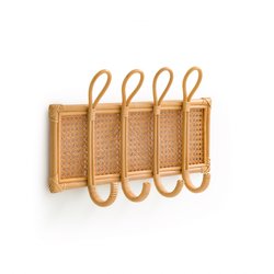 Wandgarderobe Malu mit 4 Haken, Rattan LA REDOUTE INTERIEURS image