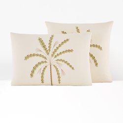 Amon 50% Recycled Cotton Pillowcase LA REDOUTE INTERIEURS image