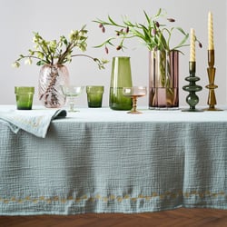 Mantel de gasa de algodón bordado, Kumla LA REDOUTE INTERIEURS image