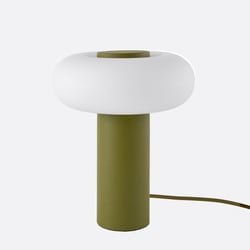 Omer Table Lamp in Iron and Opaline H25.6cm LA REDOUTE INTERIEURS image