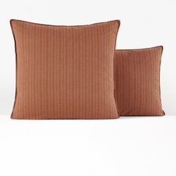 Monille Checked 100% Washed Cotton Pillowcase LA REDOUTE INTERIEURS image