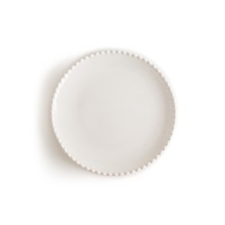 Lote de 4 platos de postre de gres con ribete perlado, Akoya LA REDOUTE INTERIEURS image