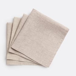 Lot de 4 serviettes de table lin lavé Victorine LA REDOUTE INTERIEURS image