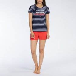 Baignade Cotton Short Pyjamas with Short Sleeves MELISSA BROWN image