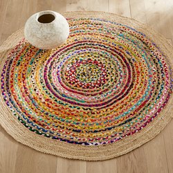 Teppich Jaco, Jute und Recycling-Baumwolle, Ø 150 cm AM.PM image