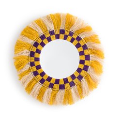 Espejo redondo de rafia de color Ø90cm, Mon Beau Miroir MAMA SHELTER X LA REDOUTE INTERIEURS  image