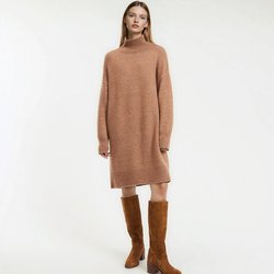Vestido estilo camisola curto, mangas compridas LA REDOUTE COLLECTIONS