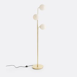 Staande lamp in messing en opaline glas, Moricio LA REDOUTE INTERIEURS image