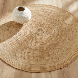 Tapis rond Ø160 cm en jute, tressé main, Hempy AM.PM image