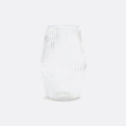 Vase verre rainuré forme cylindre H25 cm, Afa LA REDOUTE INTERIEURS image