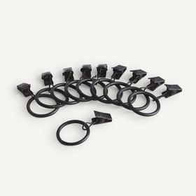 Am.pm 10er-pack Gardinenringe Loch Mit Klemme