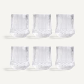 Am.pm 6er-set Wassergläser Allur Aus Geschliffenem Glas