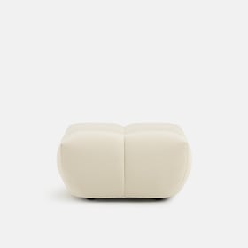 Hocker, Aus Gestepptem Stoff, 83 Cm Breit, Nuria