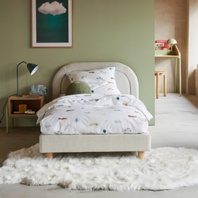 La Redoute Interieurs Bouclé-bett Kiera Mit Lattenrost