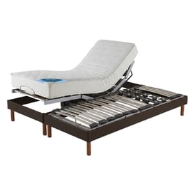 Set Aus Elektrischem Bett Mit Latten Und Noppen, Schaumstoffmatratze, Fester Stütze Und Füssen