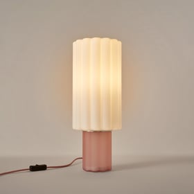 Tischlampe Aus Farbigem Und Opalfarbenem Glas, Justyna