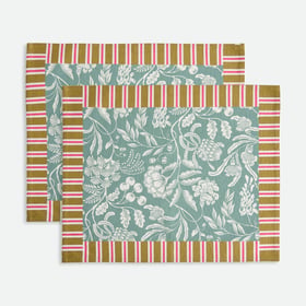 La Redoute Interieurs 2er-set Bedruckte Tischsets Linda Aus Baumwolle