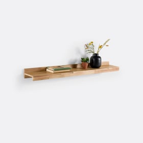 La Redoute Interieurs Wandregal, Aus Massiver Eiche, Länge 120 Cm, Hiba