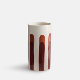La Redoute Interieurs Handbemalte Keramikvase Jaoma, Höhe 25 Cm
