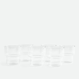Set Von 6 Gläsern, Aus Borosilikatglas, Lenzo