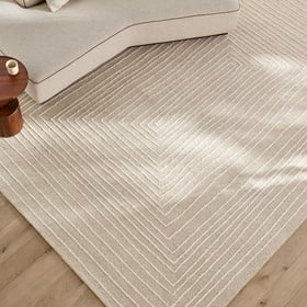 Am.pm Handgetufteter Xl-teppich Ikar Aus Bestickter Wolle