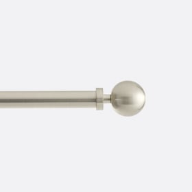Cessot Decoration Ausziehbare Vorhangstange Mit Kugeln, 120/210 Cm
