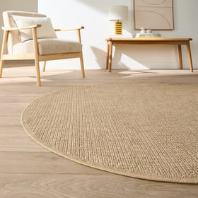 Runder Teppich Esseny In Jute-optik Für Den Innen- Und Aussenbereich