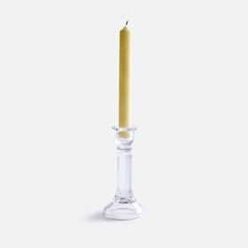 La Redoute Interieurs Standkerzenhalter Stria, Aus Transparentem Glas, Höhe 15,6 Cm