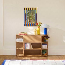 La Redoute Interieurs Konsole Aus Eichenfurnier, 1 Klapptür, 8 Nischen, Maddy