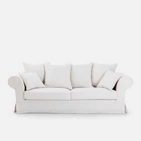 2-, 3- Oder 4-sitzer-sofa Adelia Mit Abnehmbaren Bezügen Aus Dickem Leinen