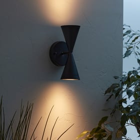 Am.pm Aussenwandleuchte Bisbille, Zweiflammig, Metall
