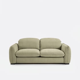 Sofa, Gerade, 3-sitzig, Aus Meliertem Polyester, Mit Kopfstützen, Isla