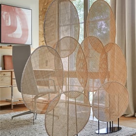 Emmanuel Gallina X Am.pm Paravent Canopée, Aus Geflochtenem Rattan, Design Emmanuel Gallina