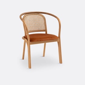 Esszimmerstuhl Joana, Eiche Und Rattan