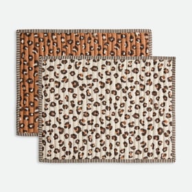 La Redoute Interieurs 2er-set Wendetischsets Leopold, Leopardenprint, Aus Baumwollvoile