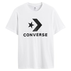 Embroidered logo cotton t shirt with short sleeves Converse La Redoute