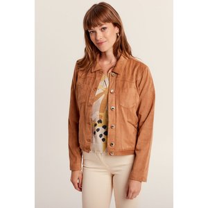 Veste suedine marron femme La Redoute