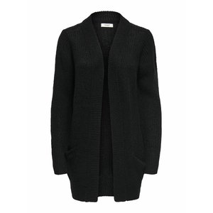Essential long open cardigan charcoal grey Superdry La Redoute