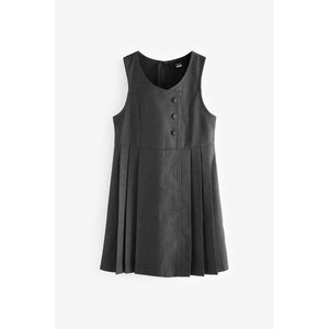 Robe chasuble d ecole a volants bleu vif Next La Redoute