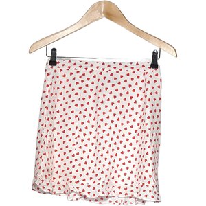 Jupe courte tres bon etat blanc Zara La Redoute