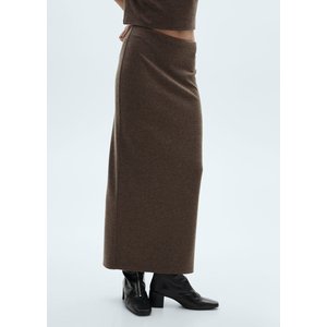 Jupe midi daim tabac Mango La Redoute