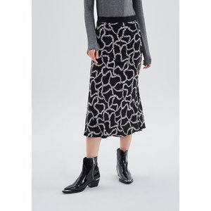 Jupe plissee en voile Ikks noir La Redoute