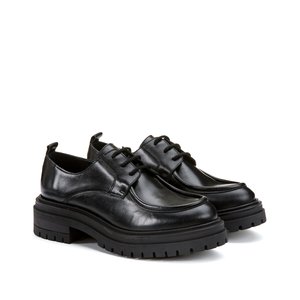Recycled wide fit brogues with chunky sole black La Redoute Collections Plus La Redoute